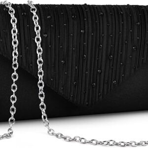 Yeacun-Evening Clutch Purses for Women Handbags for Formal Wedding Party Cocktail Prom Crossbody Shoulder Envelope Bag